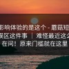真正影响体验的是这个 - 蘑菇短视频；常见误区这件事 ｜ 难怪最近这么多人在问！原来门槛就在这里